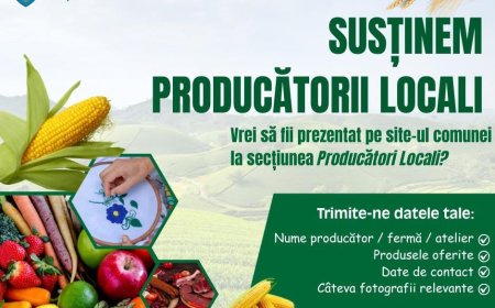 Comuna Pișchia lansează o platformă pentru promovarea producătorilor locali