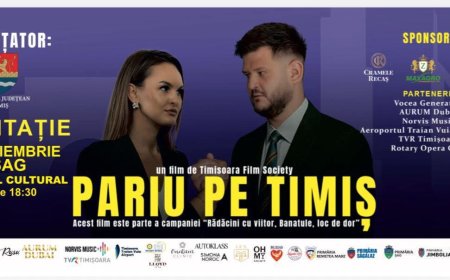 Eveniment cultural și caritabil la Șag: proiecția filmului „Pariu pe Timiș”