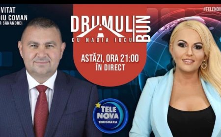 Drumul Bun cu Nadia Iucu. Invitat: primarul comunei Sanandrei- Claudiu Coman