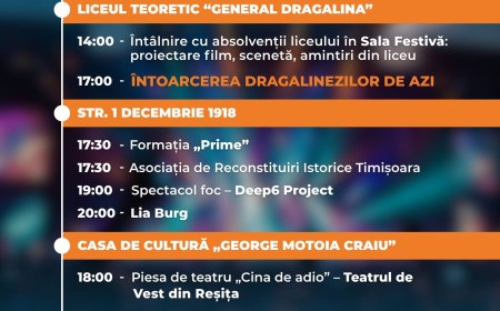 Oravița Re:Connect începe pe 5 decembrie cu muzică, spectacole și tradiții