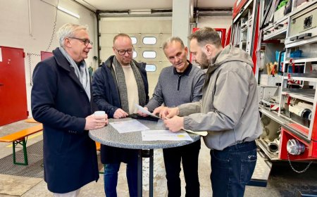 Autospecială de pompieri donată comunei Biled de partenerii din Ostringen