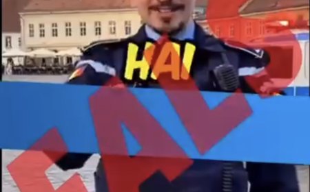 Jandarm creat cu AI, susținător Călin Georgescu