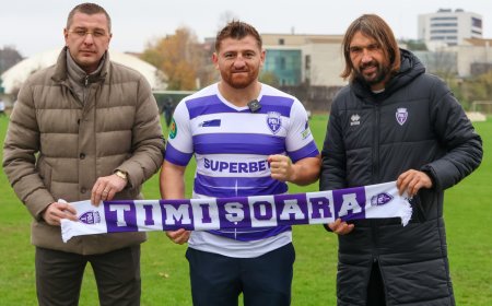 Cătălin Moroșanu, oaspete la antrenamentul Politehnicii Timișoara