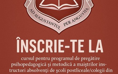 ÎNSCRIERI DESCHISE PENTRU PROGRAMUL DE PREGĂTIRE PSIHOPEDAGOGICĂ LA COLEGIUL PEDAGOGIC „CARMEN SYLVA” TIMIȘOARA