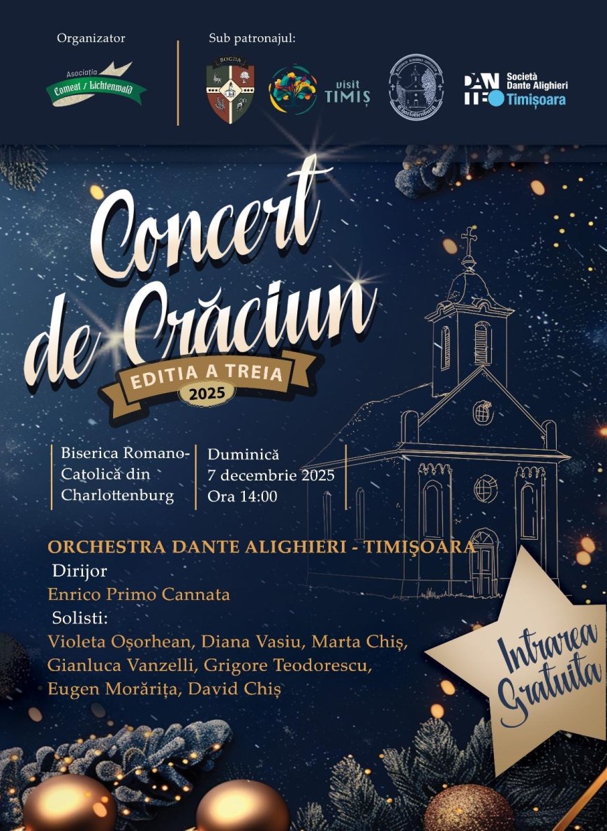 Tradiționalul Concert de Crăciun din Charlottenburg ajunge la a treia ediție