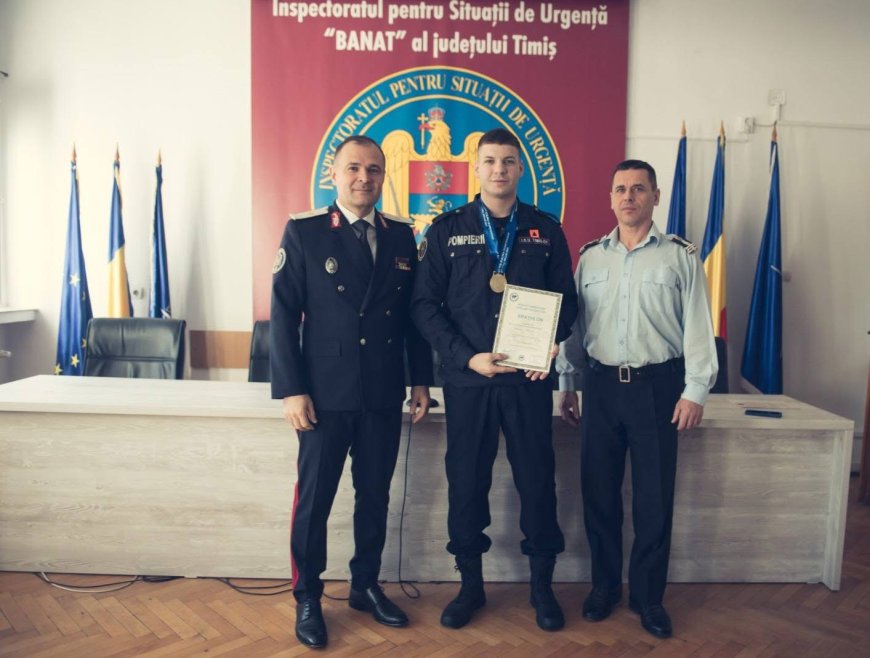 POMPIER DIN TIMIȘ PREMIAT LA CAMPIONATUL EUROPEAN DE PANGRATION
