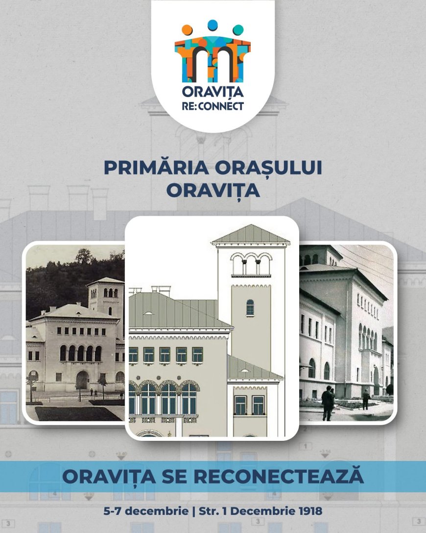 Primăria Oravița, simbol al eleganței interbelice, reabilitată și pregătită pentru sărbătoare