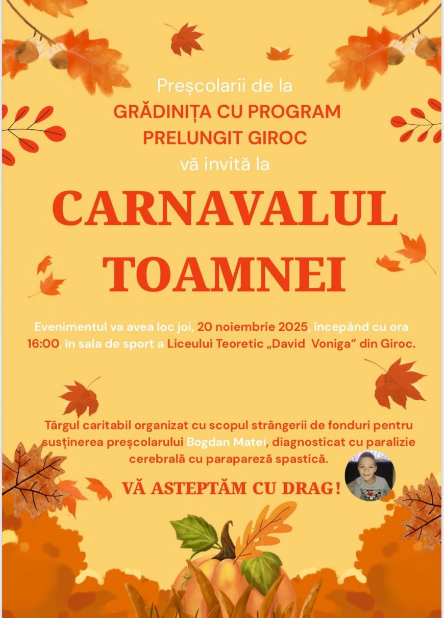 Carnavalul Toamnei la Grădinița cu Program Prelungit Giroc
