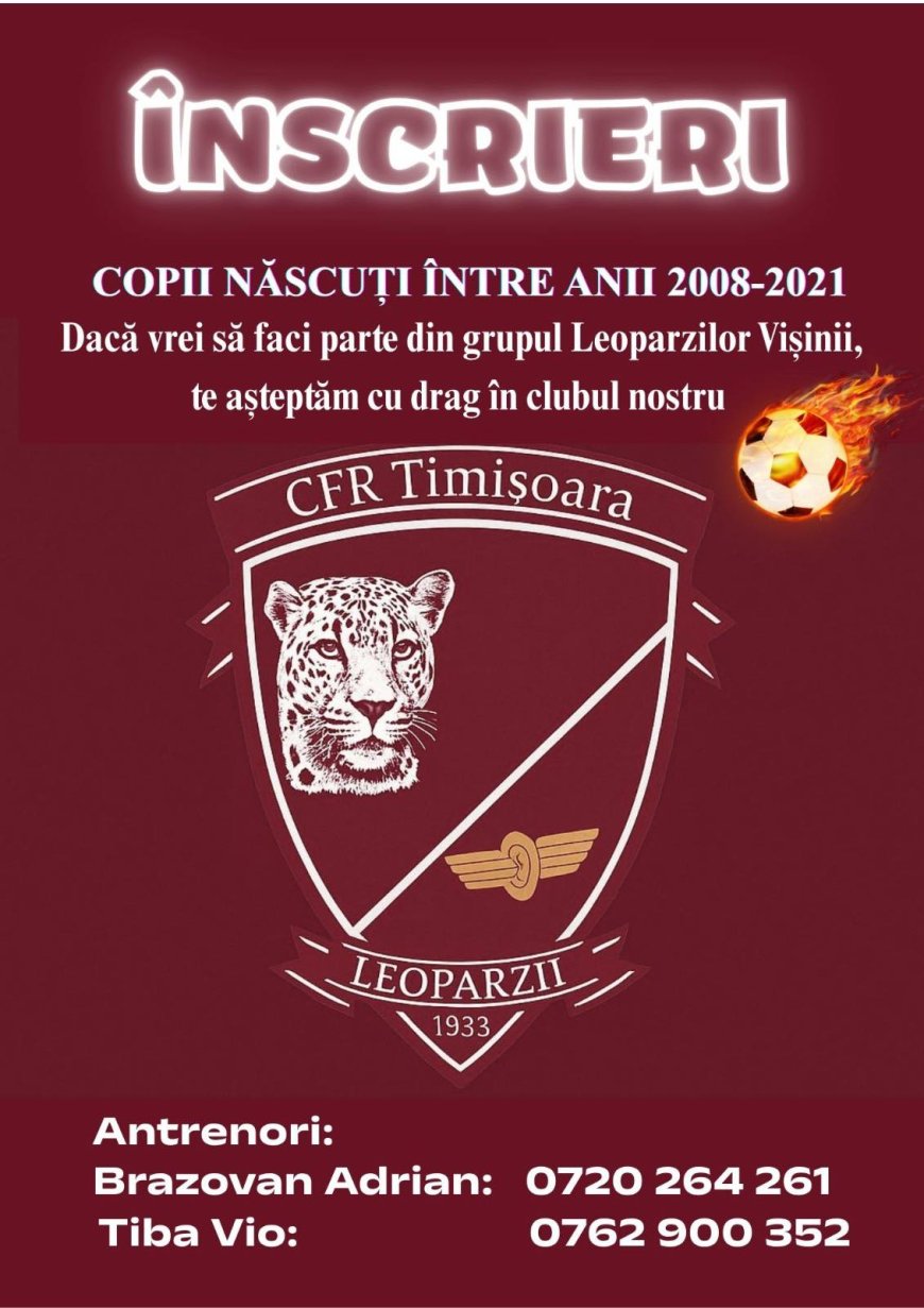 CFR TIMIȘOARA TE AȘTEAPTĂ ÎN ECHIPA LOR