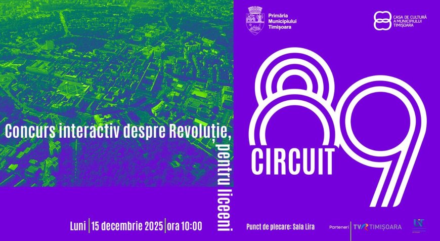 Concurs de tip „treasure hunt”, cu premii, pentru liceeni, despre Revoluția din Decembrie 1989