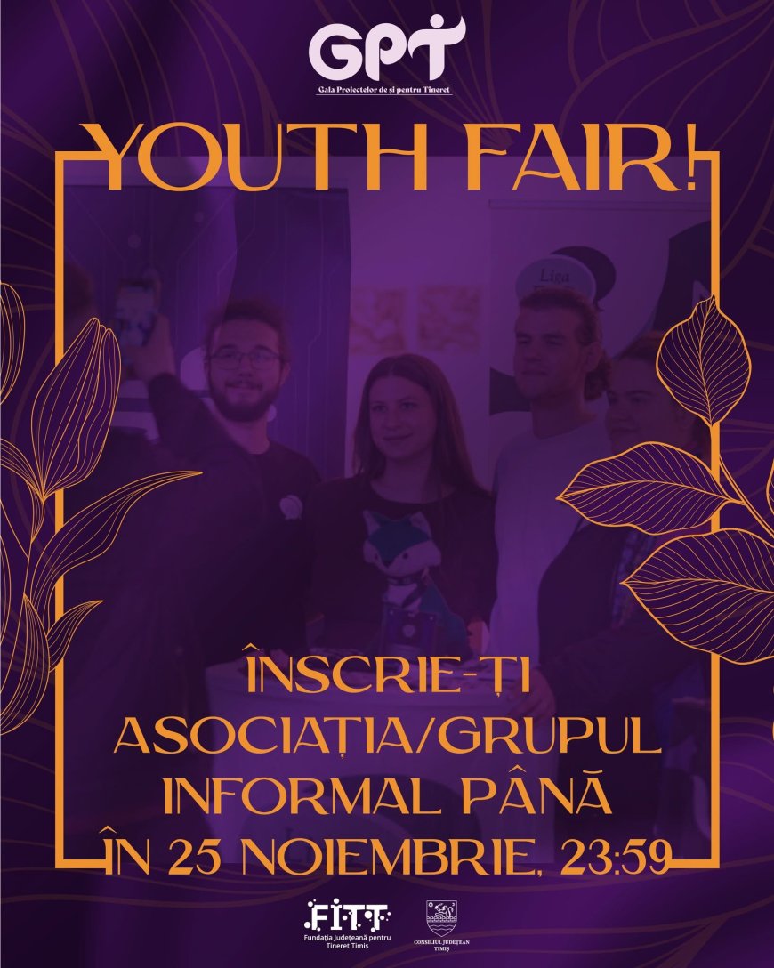 Youth Fair 2025 aduce organizațiile de tineret din Timiș la Casa Tineretului