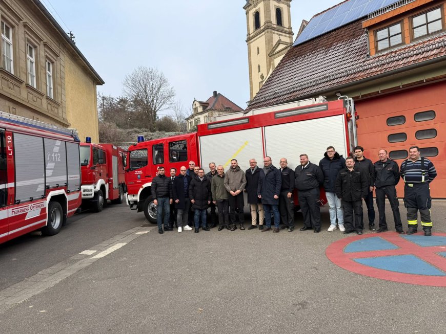 Autospecială de pompieri donată comunei Biled de partenerii din Ostringen