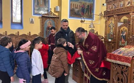 Elevii școlii gimnaziale Bucovăț s-au împărtășit la parohie