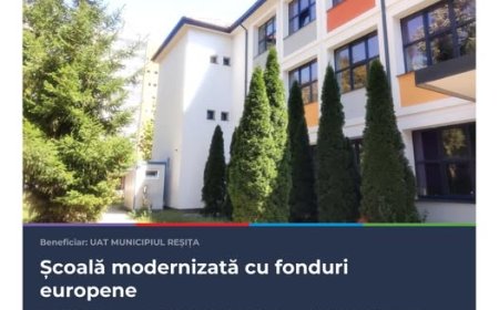 ȘCOALA GIMNAZIALĂ NR.7 REȘIȚA A FOST REABILITATĂ