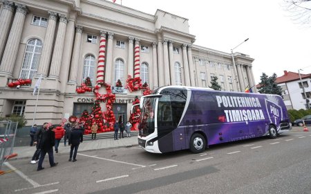 Politehnica Timișoara primește un autocar modern de Crăciun
