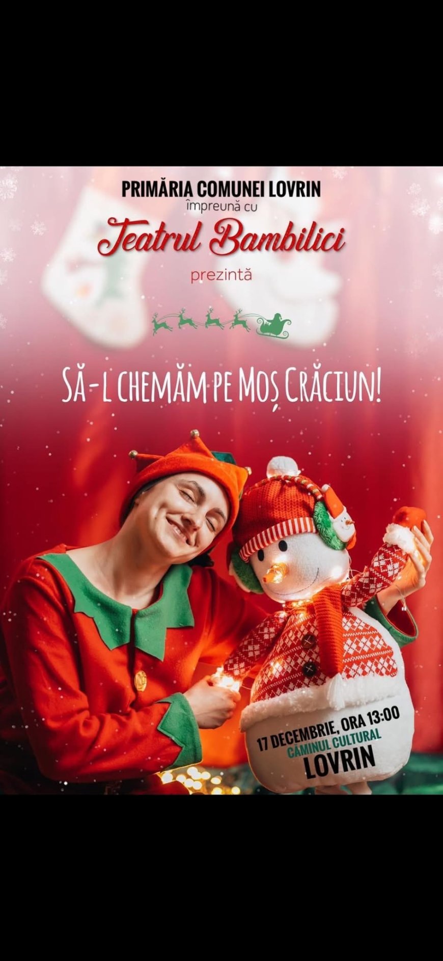 SPECTACOL ȘI CADOURI PENTRU COPII LA LOVRIN