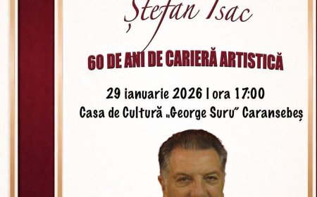 ȘTEFAN ISAC, 60 DE ANI DE CARIERĂ ARTISTICĂ, OMAGIAȚI LA CARANSEBEȘ