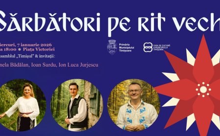 VIDEO! CRĂCIUNUL PE RIT VECHI, SĂRBĂTORIT LA TIMIȘOARA PRIN MUZICĂ ȘI TRADIȚIE SÂRBEASCĂ