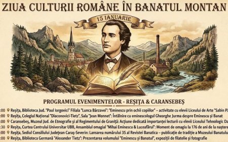 ZIUA CULTURII NAȚIONALE, MARCATĂ PRIN EVENIMENTE CULTURALE ÎN CARAȘ-SEVERIN