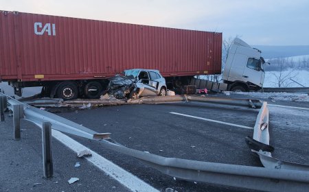 Accident pe A1, trafic blocat la Simeria