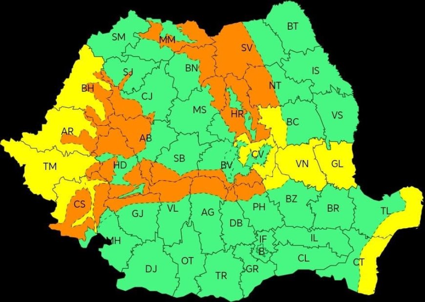 ISU Hunedoara anunță Cod Portocaliu în județ