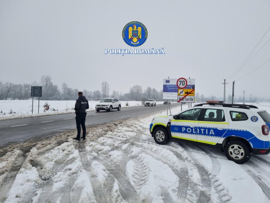 ATENȚIE ȘOFERI! SE CIRCULĂ ÎN CONDIȚII DE IARNĂ!