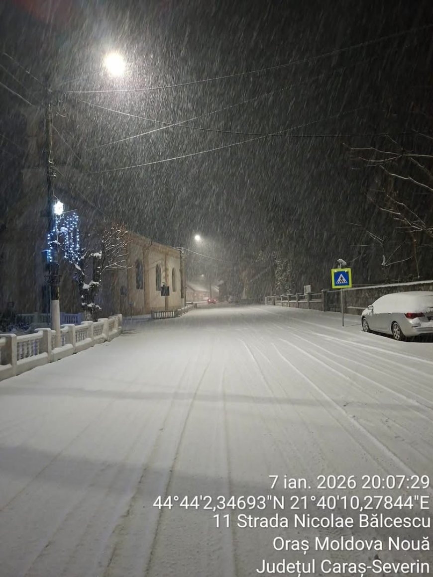 PRIMĂRIA MOLDOVA NOUĂ FACE APEL LA PRUDENȚĂ ȘI RESPONSABILITATE, PE FONDUL CONDIȚIILOR METEO NEFAVORABILE