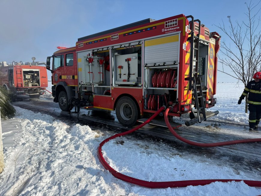 Incendiu la o locuință din Iecea Mare