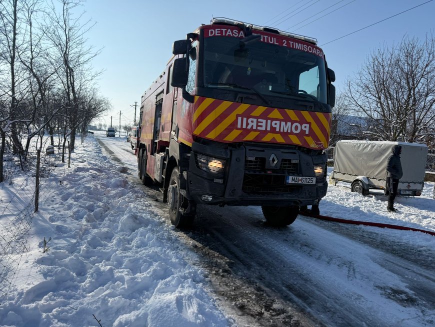 Incendiu la o locuință din Iecea Mare