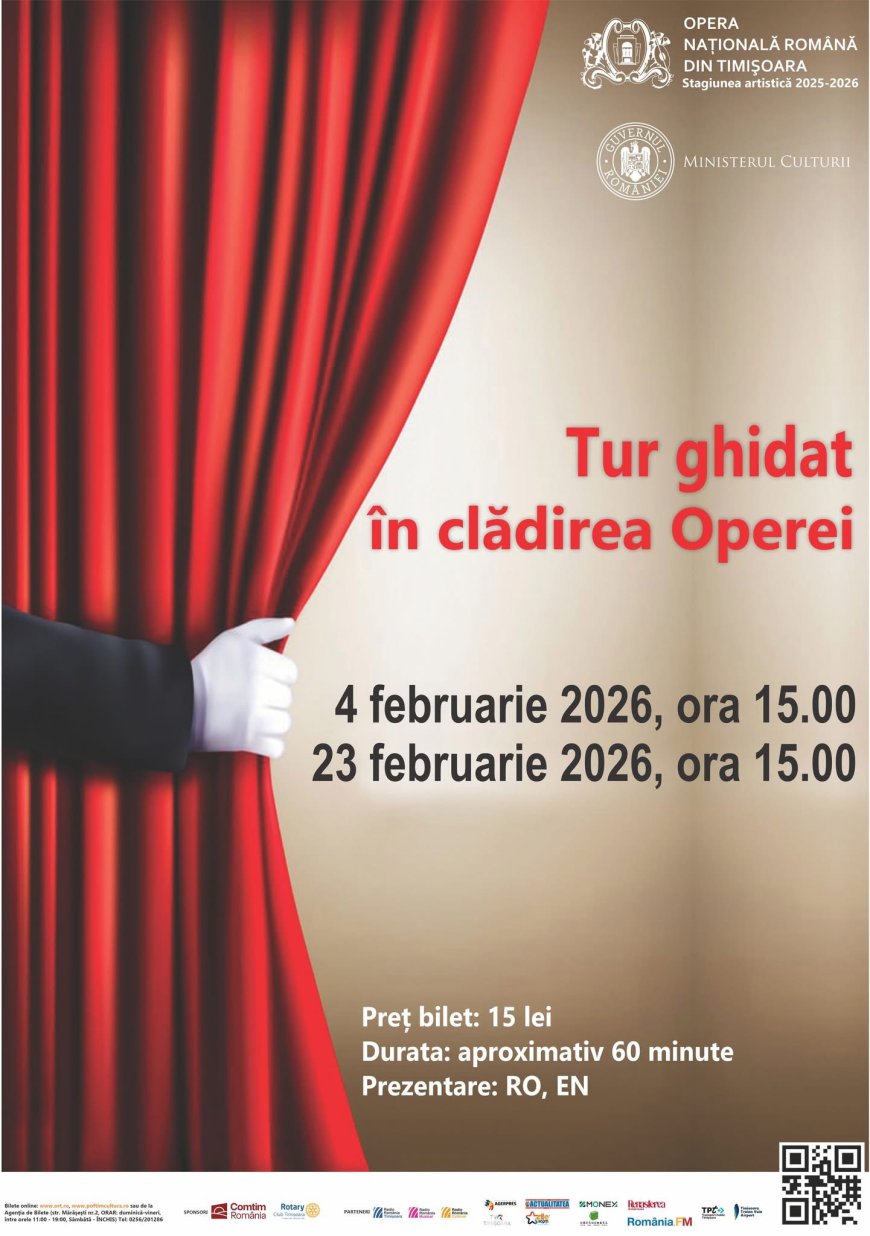 Tururi ghidate în culisele Operei