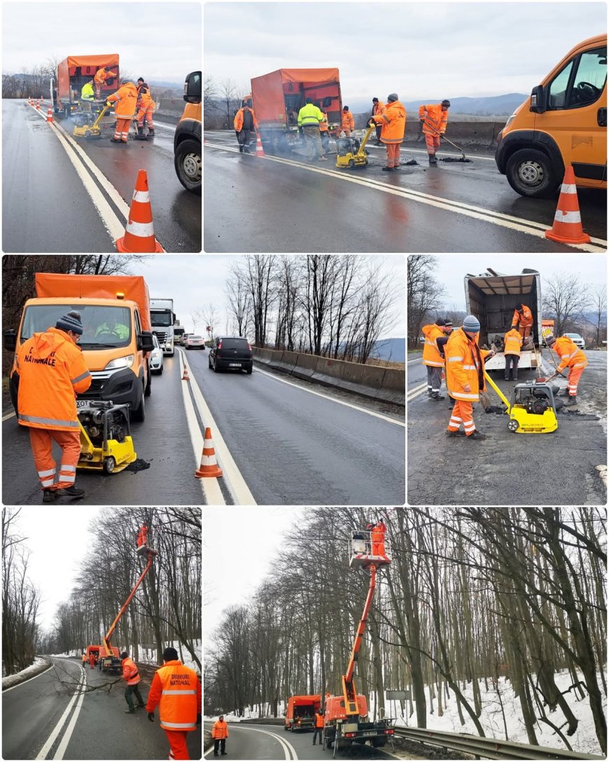 REPARAȚII PE DRUMURILE DISTRUSE DIN TIMIȘ
