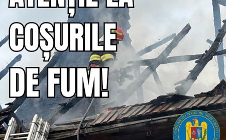 NU LĂSAȚI COȘUL DE FUM SĂ VĂ PUNĂ VIAȚA ÎN PERICOL