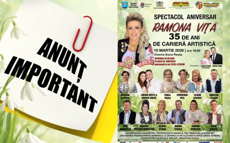 Invitațiile pentru spectacolul aniversar Ramona Vița, disponibile din 20 februarie