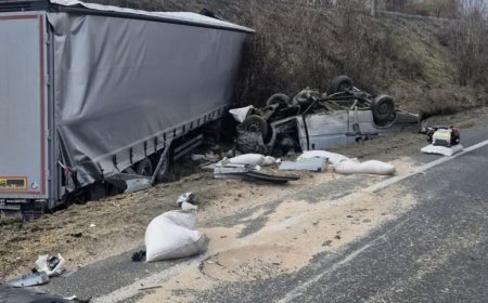 ACCIDENT CUMPLIT PE DN 6! 3 MORȚI ȘI O PERSOANĂ GRAV RĂNITĂ