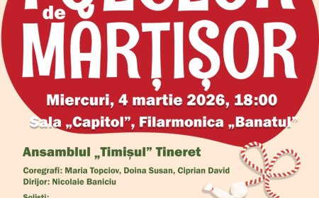 „Folclor de Mărțișor” aduce primăvara pe scena Sălii „Capitol”