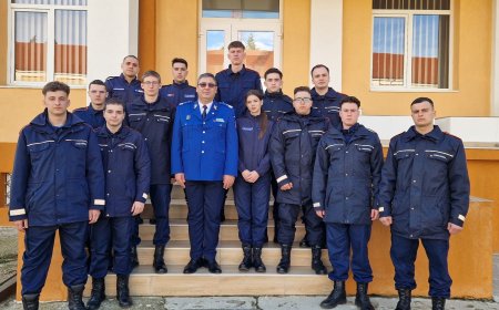 13 ELEVI JANDARMI, ÎN STAGIU DE PRACTICĂ LA IJJ TIMIȘ