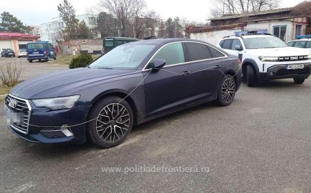 Autoturism căutat în Germania, oprit la Moldova Veche