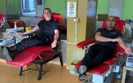 Pompierii donează sânge de Ziua Protecției Civile