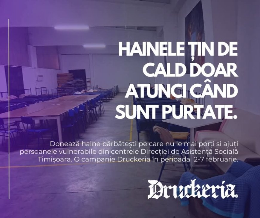 DONEAZĂ HAINE PENTRU PERSOANE NEVOIAȘE