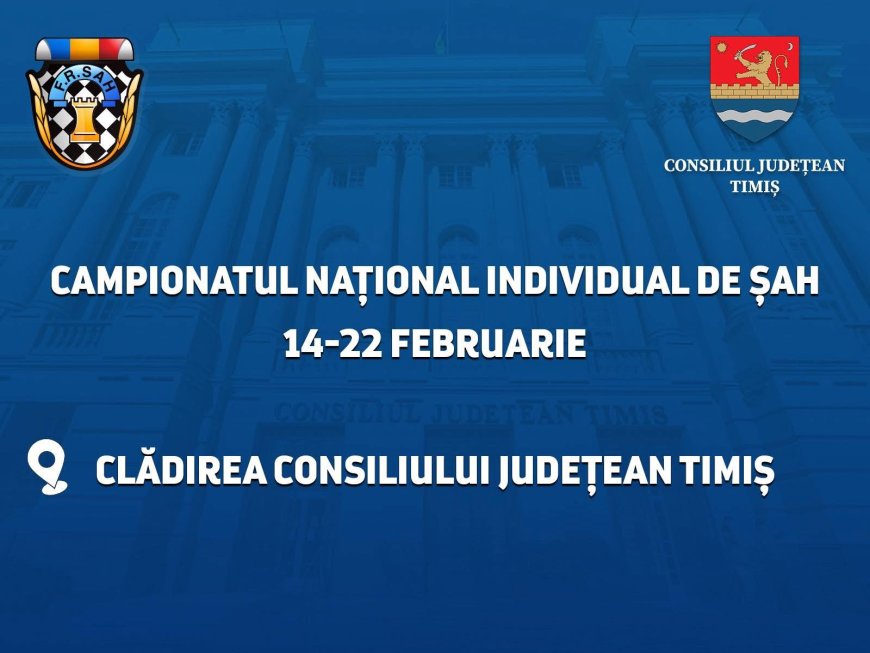Timișoara găzduiește Campionatul Național de Șah 2026
