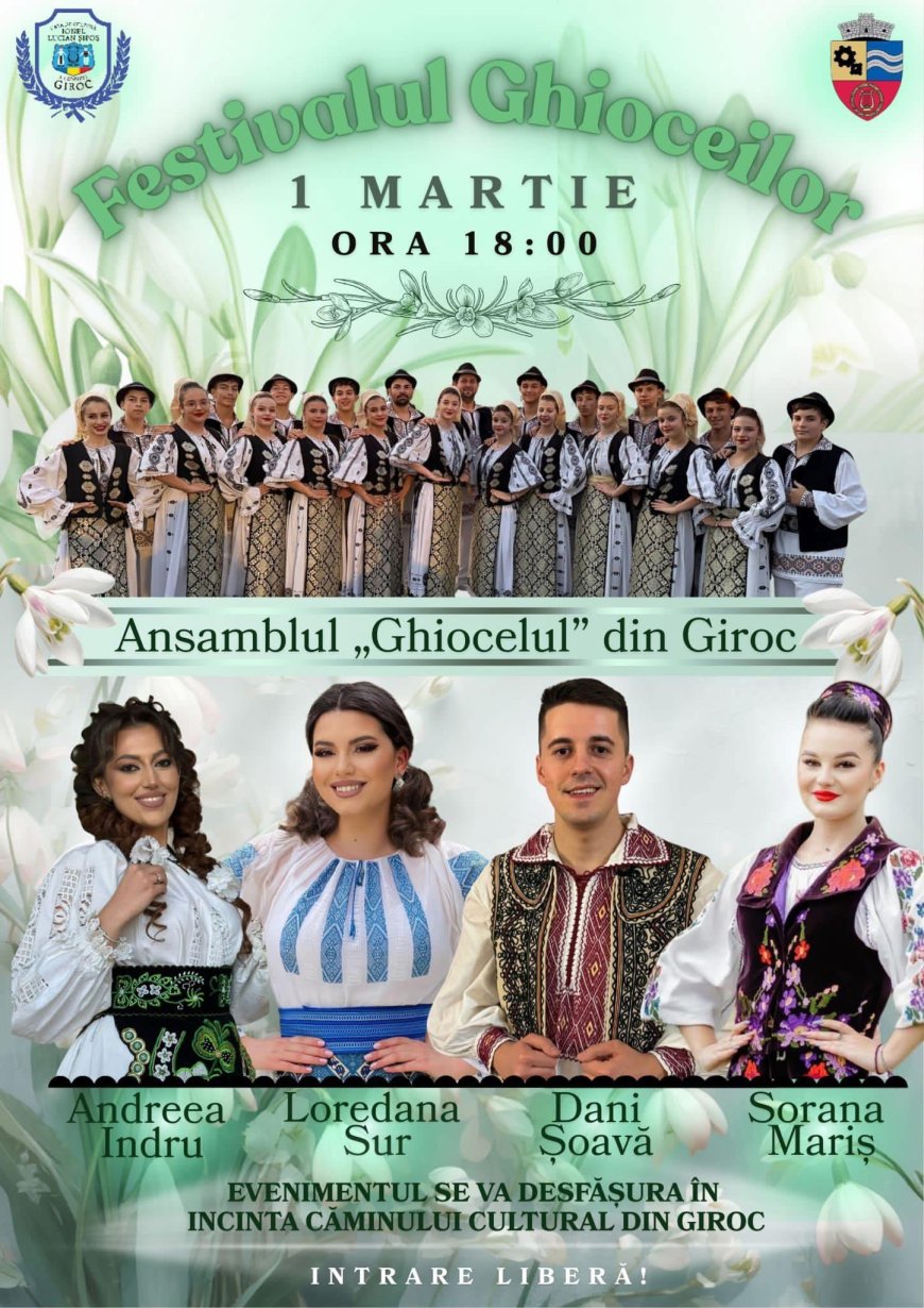 FESTIVALUL GHIOCEILOR ADUCE PRIMĂVARA PE SCENĂ LA GIROC