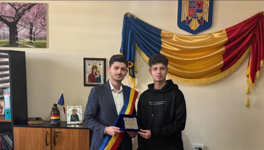 PLACHETĂ DE ONOARE PENTRU UN TÂNĂR SPORTIV DIN PIȘCHIA