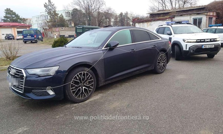 Autoturism căutat în Germania, oprit la Moldova Veche