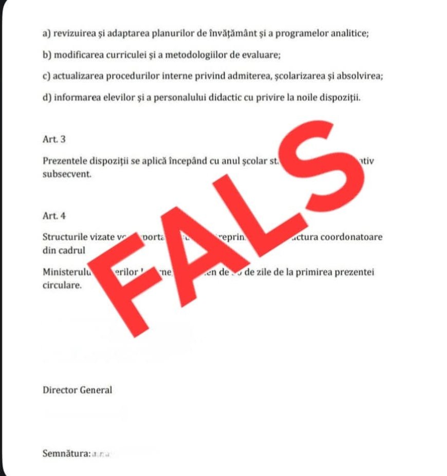 MAI avertizează: documente false despre școlile de poliție