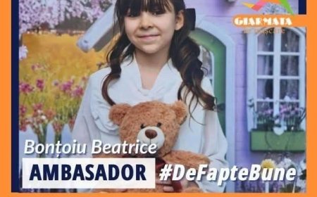 Beatrice, o elevă care este alături de colegii ei