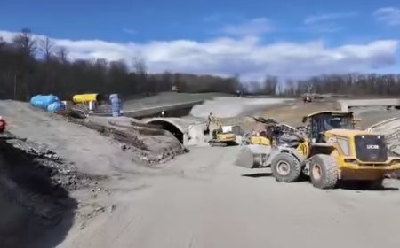 VIDEO | Lucrările pe lotul Margina–Holdea al autostrăzii A1 au ajuns la 56%
