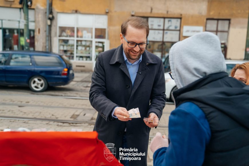 Primarul Dominic Fritz, în căutarea mărțișorului perfect