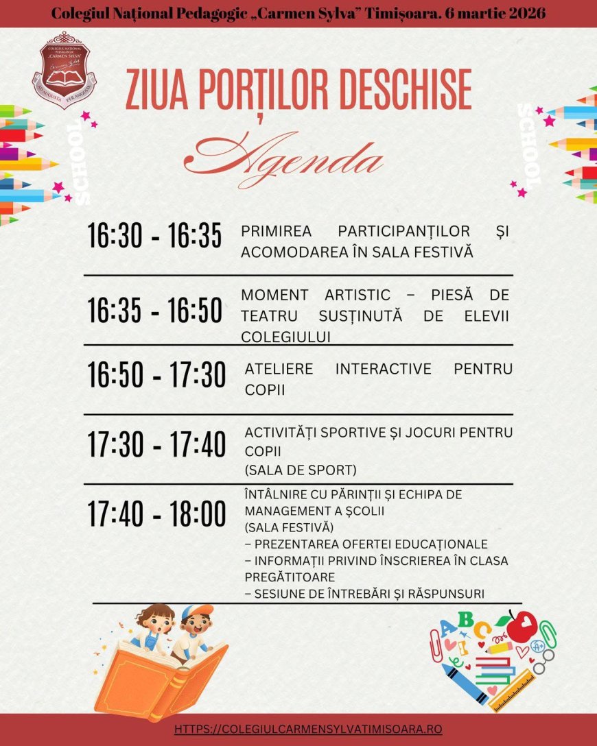 Porți deschise la Colegiul Național Pedagogic „Carmen Sylva”
