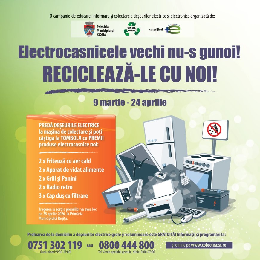 O nouă campanie de colectare în Reșița