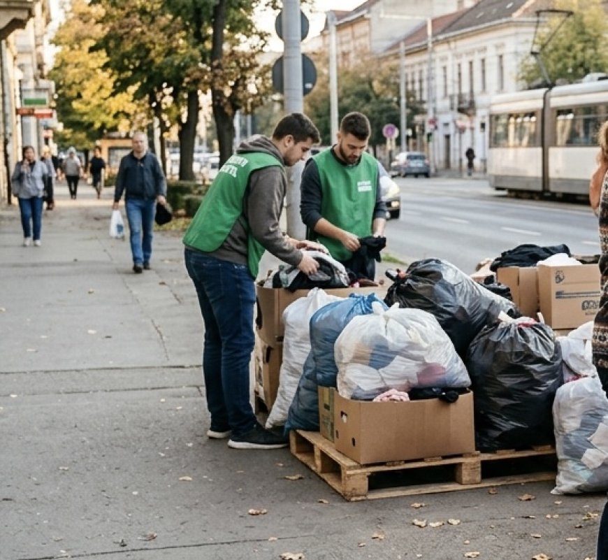 Colectare de textile la Moravița